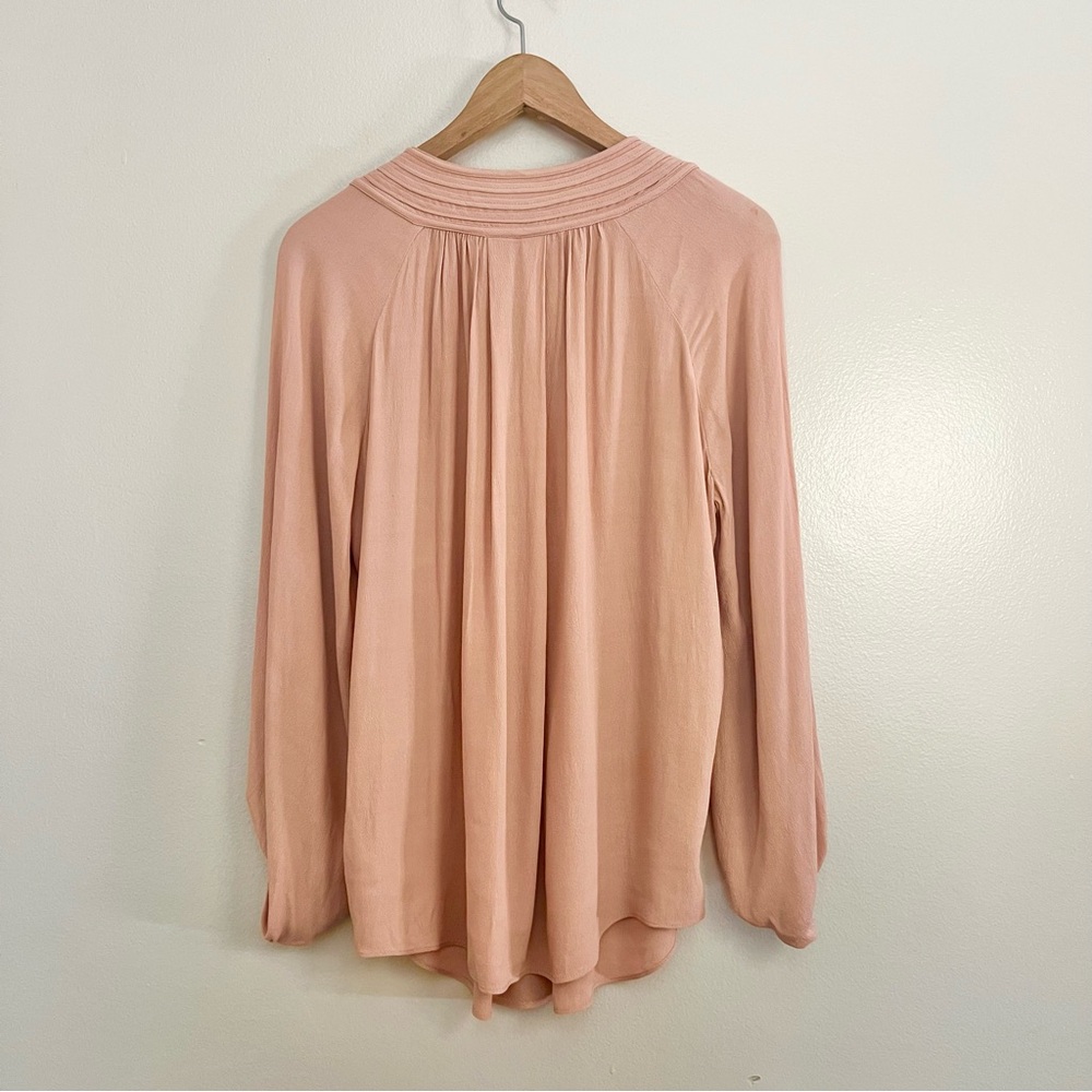 Diane Von Furstenburg Peach Aquilina Blouse - Picture 9 of 13